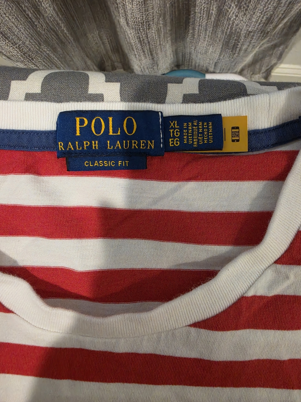 Polo by Ralph Lauren Red & White Striped Crew Tee with Pony - Picture 2 of 4